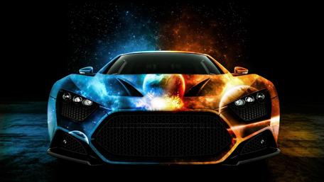 Galactic Blaze Speedster wallpaper