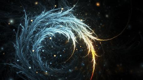 Swirling Light and Dark Energy wallpaper
