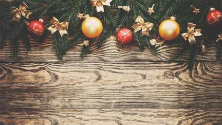 Festive Christmas Decorations and Ornaments wallpaper