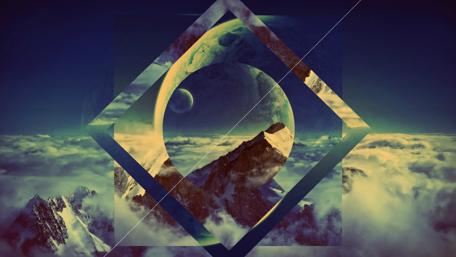 Celestial Dreamscape in Abstract Form wallpaper