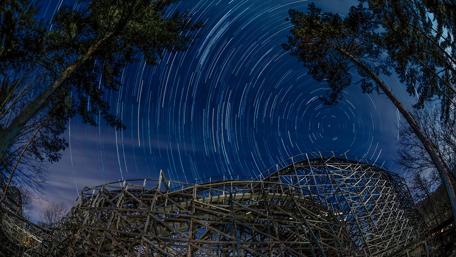 Cosmic Journey Through the Night Sky wallpaper