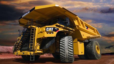 Massive Caterpillar Dump Truck Wallpaper Showcase wallpaper