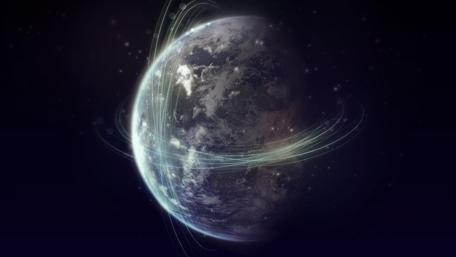 Cosmic Dreams of a Futuristic Earth wallpaper