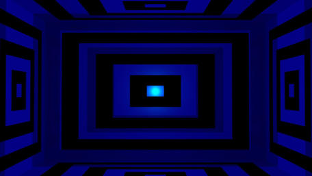 Hypnotic Blue Depths in 3D wallpaper