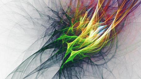 Vibrant Whispers of Digital Silk wallpaper