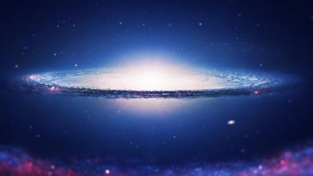 Majestic Spiral Galaxy in the Cosmos wallpaper