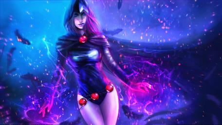 Mystical Sorceress in a Magical Vortex wallpaper
