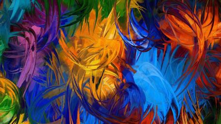 Vibrant Whirlwind of Colors wallpaper