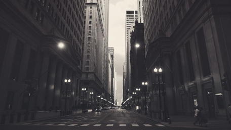 Urban Monochrome Streetscape Experience wallpaper