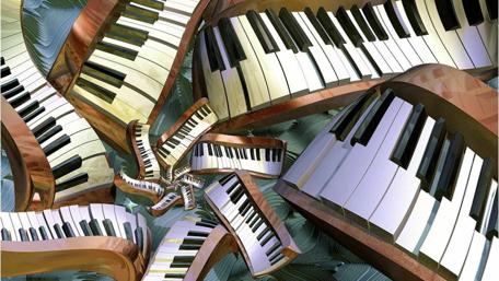 Abstract Melodies Digital Harmony wallpaper
