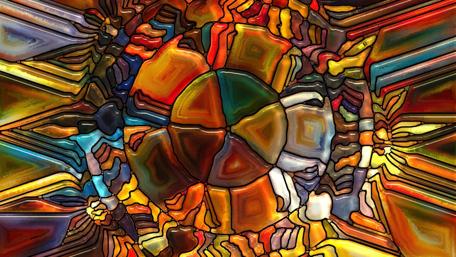 Vibrant Kaleidoscope of Colorful Abstraction wallpaper