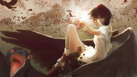 Winged Elegance in Motion wallpaper