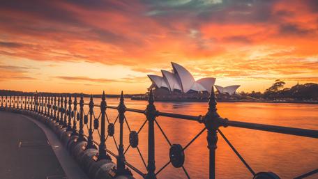 Sydney Opera House at Sunset wallpaper