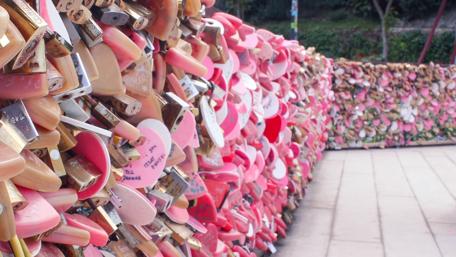 Eternal Love Locks Wall Decoration wallpaper