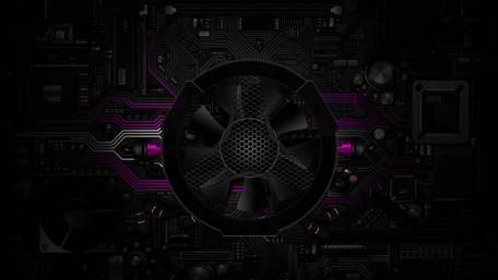 Mystic Tech: Dark Circuitry Fan Aesthetic wallpaper
