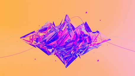 Vibrant Abstract Facets in Motion wallpaper