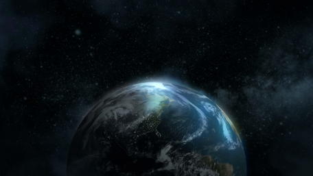 Earth in Cosmic Serenity wallpaper