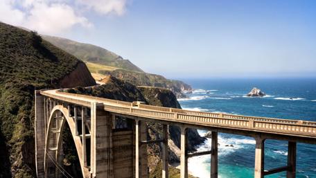 Stunning California Coastline Bridge View wallpaper