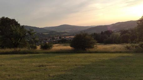 Serene Summer Landscape of Zandov in Bohemia wallpaper