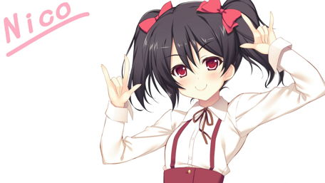 Nico Yazawa in Charming Pose wallpaper