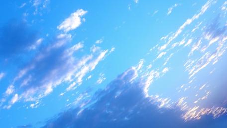 Breathtaking Azure Sky with Soft Clouds wallpaper