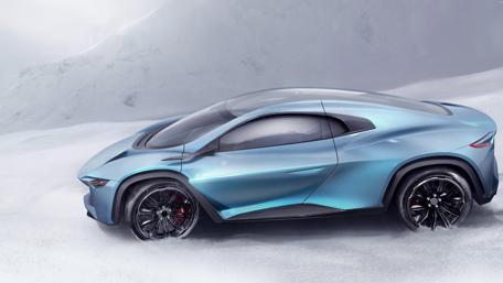 Dream Car in a Winter Wonderland wallpaper