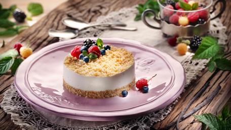 Delicious Berry Delight on a Beautiful Plate wallpaper