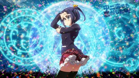 Enigmatic Anime Girl Amidst Luminous Magic wallpaper