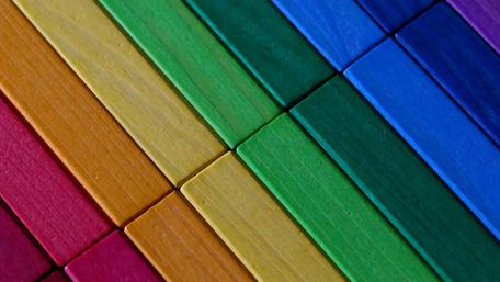 Vibrant Spectrum of Textured Stripes wallpaper