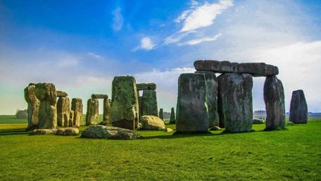 Majestic Stonehenge in Tranquil Nature Scene wallpaper