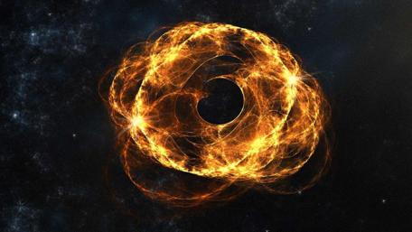 Cosmic Dance of the Black Hole Energy Field wallpaper