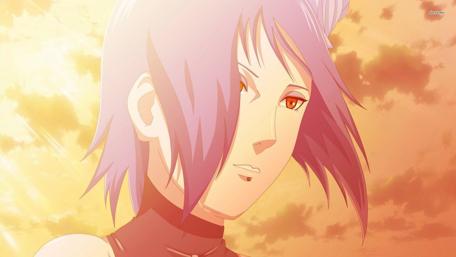 Mystical Anime Character in a Sunset Glow wallpaper