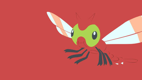Yanma in Minimalist Art Style wallpaper