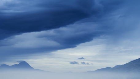 Serene Blue Mountain Landscape Wallpaper wallpaper