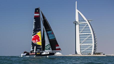 Sailing Adventure in Iconic Skyline wallpaper