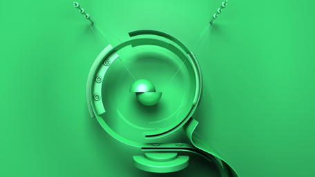Stylish 3D Abstract Alphabet Design wallpaper