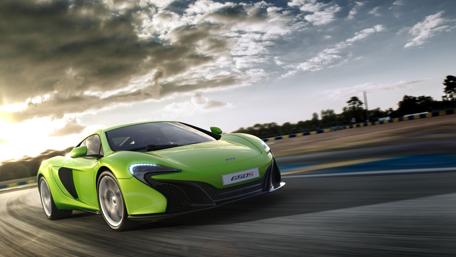 Vibrant McLaren 650S on the Race Track wallpaper