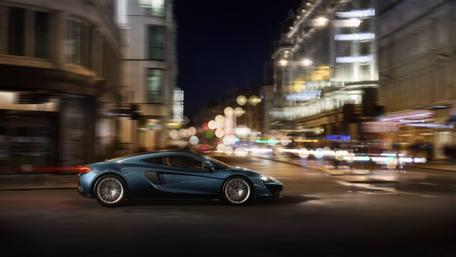 Supercar Night Race in the City Lights wallpaper
