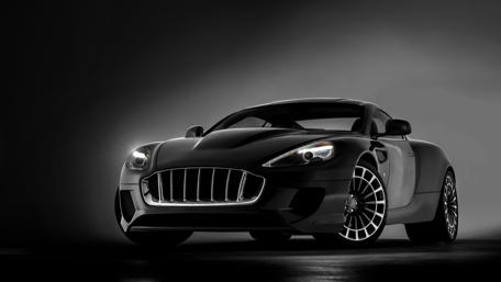 Sleek Black Racing Dream Car Wallpaper wallpaper