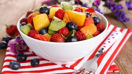 Vibrant Mixed Fruit Bowl Delight wallpaper