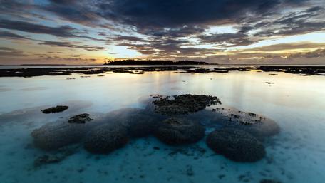 Serene Horizon Over Tranquil Waters wallpaper