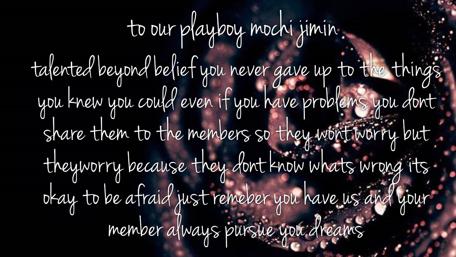 Inspirational Quote Wallpaper for Fans of Jimin wallpaper