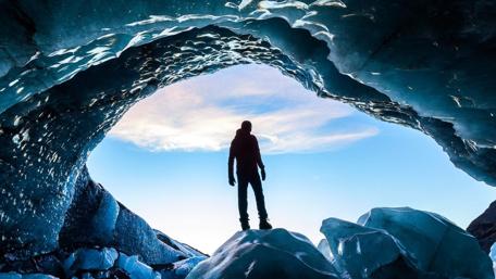 Mystical Ice Cavern Adventure wallpaper