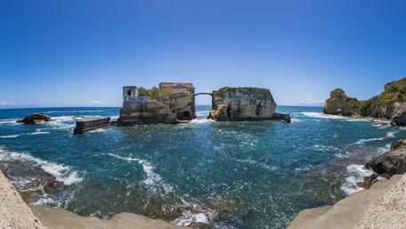 Isolated Rock Islands under Clear Blue Sky wallpaper