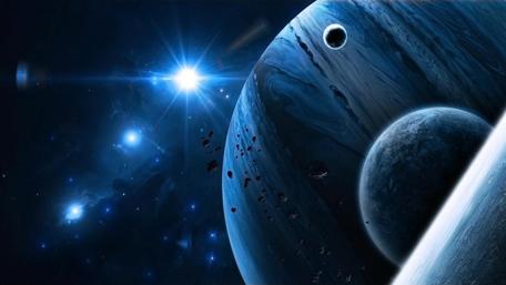 Majestic View of Cosmic Wondering Planets wallpaper