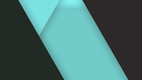 Geometric Serenity in Turquoise and Black wallpaper