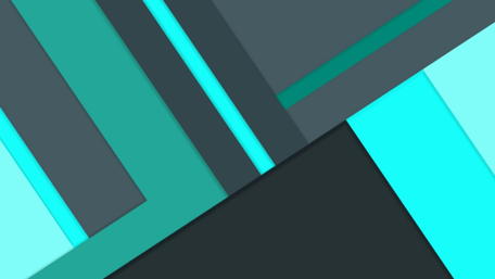 Geometric Abstraction in Teal Shades wallpaper
