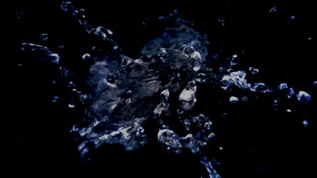 Magical Water Splash in Darkness wallpaper