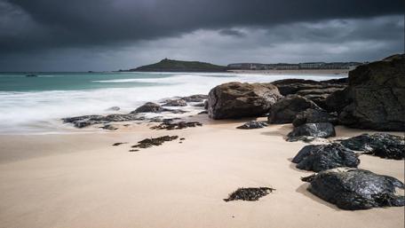 Coastal Serenity in St Ives Bay wallpaper