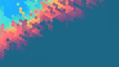 Vibrant Hexagonal Bliss wallpaper